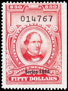U.S. REV. DATED REDS R612  Mint (ID # 102165)