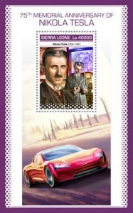 Sierra Leone - 2018 Nikola Tesla - Stamp Souvenir Sheet - SRL18905b