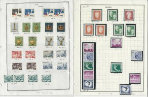 Sweden Stamp Collection on 23 Pages, 1971-1973 All Identified, JFZ