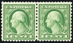 538, Mint FVF NH 1¢ Well Centered Pair * Stuart Katz