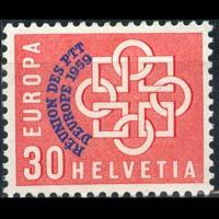 SWITZERLAND 1959 - Scott# 376 Europa Opt. 30c LH