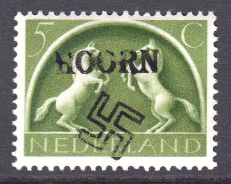 NETHERLANDS 251 LOCAL HOORN GERMANY OCCUPATION OVERPRINT OG NH U/M F/VF