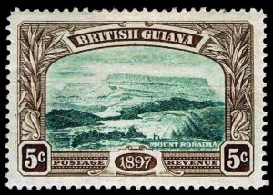 1898 BRITISH GUIANA #154 MOUNT RORAIMA - WMK 1 - OGHR - VF - CV $57.50 (E#2060)