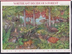 3899 Northeast Deciduous Forest Nature 37c 2005 MNH Sheet