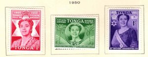 TONGA  Scott 91-93 MH*  stamp set