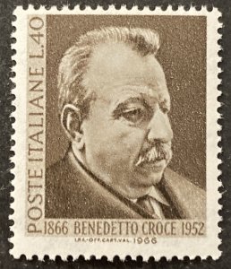 Italy 1966 #930, Benedetto Croce, MNH(gum toning).