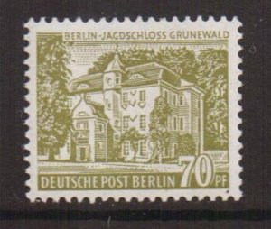 Germany  Berlin   #9N110  MH  1954  hunting lodge  70pf