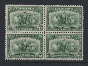 4x Canada Stamps;  Blk of 4 #194-13c M Gum Disturb. F/VF Guide Value =  $42.00