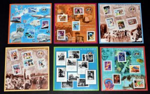 FRANCE - 2000-2002 Celebrate the Millenium souvenir sheets  - VF MNH 30 Stamps