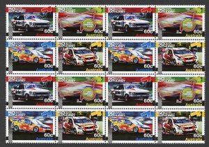 Australia SG3867/70 2012 50 Year of Racing at Bathurst Block of 16 U/M