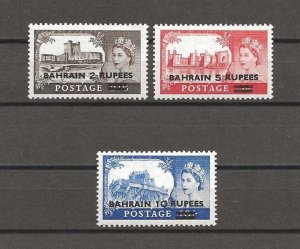 BAHRAIN 1955/60 SG 94/6 MLH Cat £40