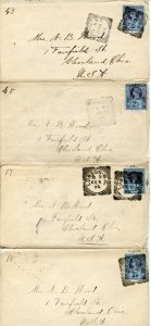 FOUR GREAT BRITAIN COVERS TO THE UNITED STATES LOT II