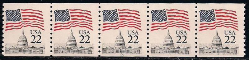 US 2115 MNH - PNC 5 - Plate 10 - Flag over Capitol