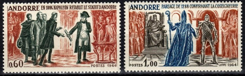 Andorra (Fr) #159-60  MNH CV $45.00  (X2535)