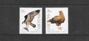 BIRDS - LITHUANIA #669-70 MNH