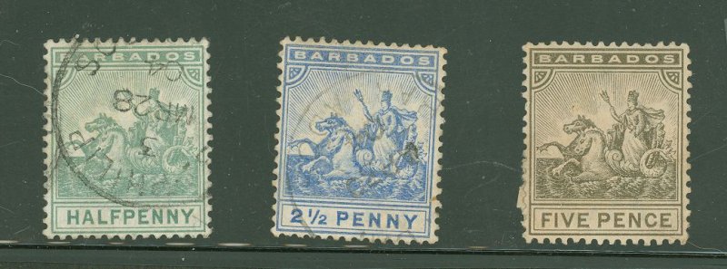 Barbados #70/74/75  Single