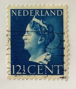 Netherlands 1940 Scott 219  used - 12.½c,  Queen Wilhelmina