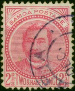 Samoa 1892 2 1/2d Rose SG44 Fine Used