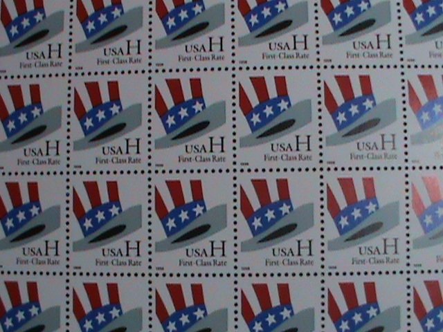 ​UNITED STATES-1998-SC#3260-UNCLE SAN'S HAT- H FIRST CLASS RATE MNH FULL SHEET