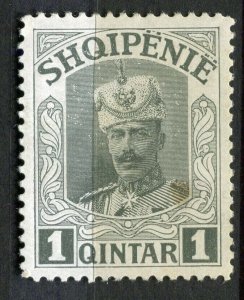 ALBANIA; 1920 early Prince William issue Mint hinged 1q. value