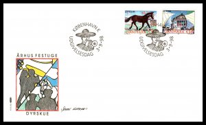 Denmark 1100-1101 Europa U/A FDC