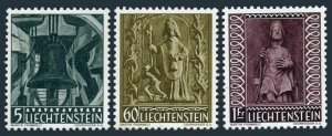 Liechtenstein 350-352,MNH.Michel 386-388. Christmas 1959:Churches,Bell,Church.