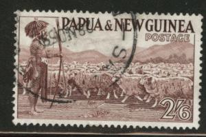 PNG Papua New Guinea Scott 134 used 1952 stamp