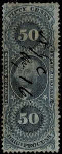 1862 United States Revenue Scott Catalog Number R60c Used