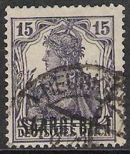 Saar #45 Germania Used