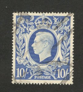 GB - UNITED KINGDOM - USED STAMP - GEORGE VI - 10/-