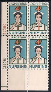 Plt Blk Sc# 1190 Nursing MNH #27080 27081 LL