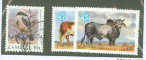 Zambia #419/421/434  Multiple (Animals)