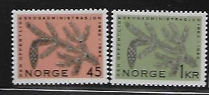 NORWAY 406-407 MINT HING FIR BRANCH AND CONE