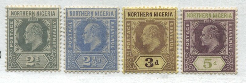 Northern Nigeria KEVII 1910 2 1/2d to 5d mint o.g. hinged