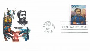 1994 FDC, #2869i, 29c Legends of the West, House of Farnam w/insert