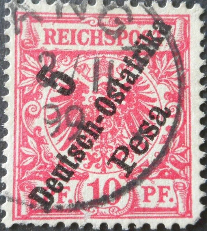 German East Africa 1896 Five Pfennig with TANGA postmark