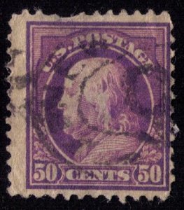 US Sc 517 Used 50c Red Violet Fine