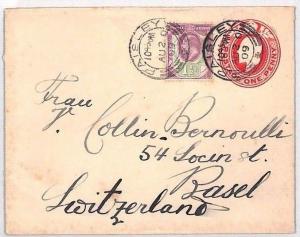 BU318 1909 GB SCOTLAND *Paisley* KEVII CHALKY PAPER 1.5d Postal Stationery Cover