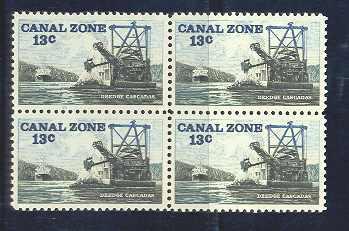 Canal Zone MNH sc# 163 Block Ship 10CV $1.40+