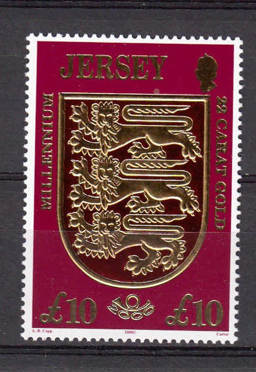 Jersey 2000 Millennium Gold £10 NHM