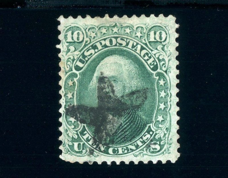 USAstamps Used FVF US 1861 Washington Civil War Issue Sct 68 Fancy Star Cancel