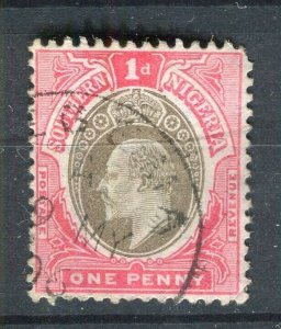 SOUTHERN NIGERIA; Early 1900s Ed VII issue fine used Shade of 1d. value