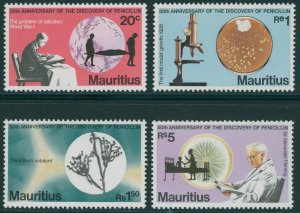EDSROOM-17318 Mauritius 465-68 MNH 1978 Complete Discovery of Penicillin CV$7.75