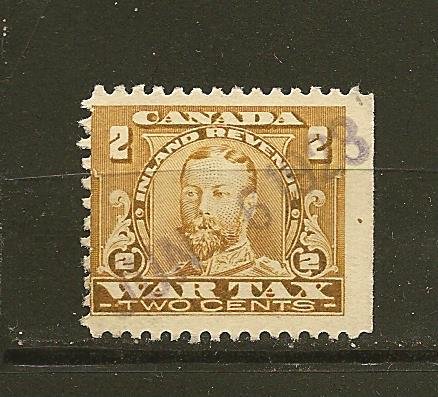 Canada FWT8 King George V War Tax Used