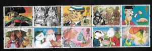GREAT BRITAIN  1488a USED GREETINGS STAMPS PANE OF 10 1993