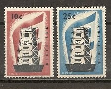 Netherlands 368-9 1956 Europa H