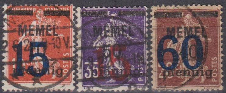 Memel #43, 45-6 F-VF Used CV $7.00 (A8185)