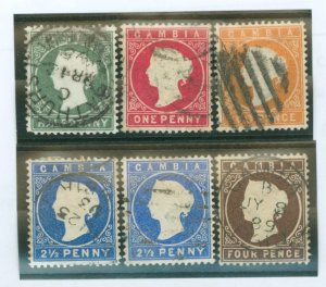 Gambia #12-15/15a/17 Used Single