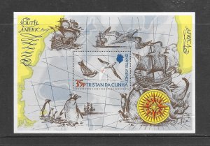 TRISTAN da CUNHA #195 PENGUIN & BIRD S/S MNH