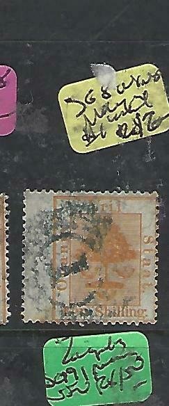 ORANGE FREE STATE (P0610B)  1/-  SG 8   WING MARGIN COPY #1 CANCEL   VFU